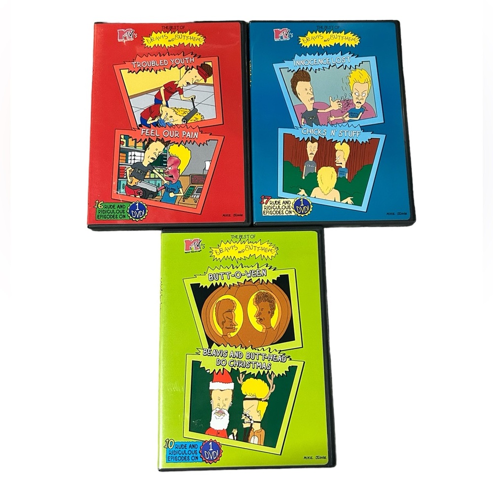 3 MTV The Best Of Beavis And Butthead DVD Set